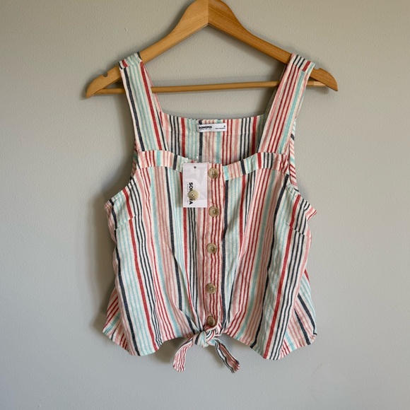 Sonoma Tops - NWT Sonoma Linen Blend Tank